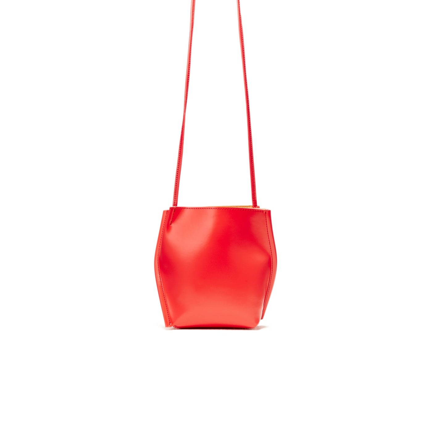 【COURTNEY ORLA / コートニーオーラ】SLOPE tote mini PVC/Pig L./Cow L. - Red/Camel