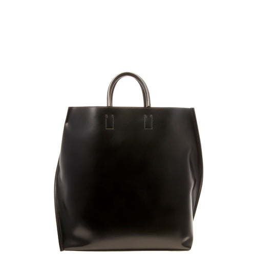 【COURTNEY ORLA / コートニーオーラ】SLOPE tote L PVC/Pig L./Cow L. - Black/Black