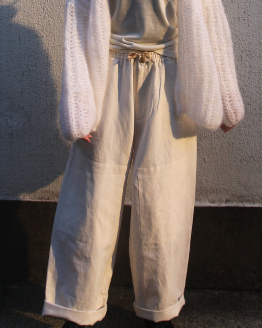 【WRIGHT+DOYLE / ライトアンドドイル】Gatherers Trousers - Biscuit