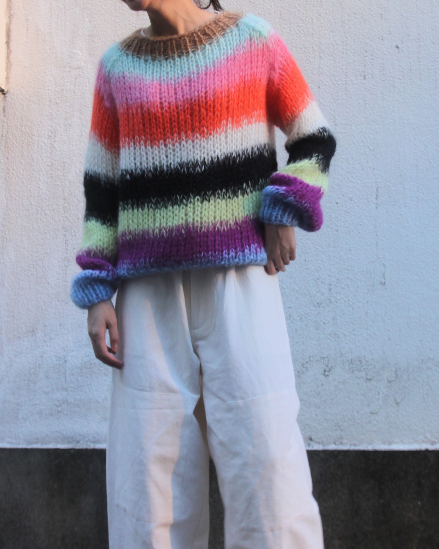 GRADIENT FADE PULLOVER - COOL PASTELS