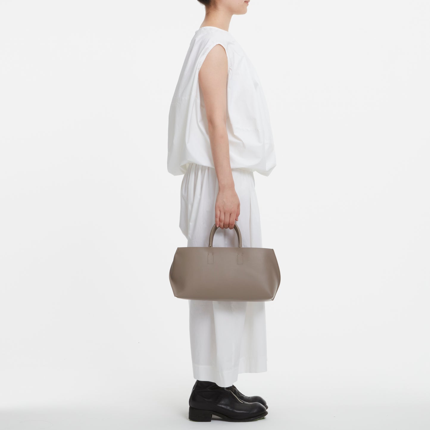 SLOPE WIDE TOTE S SMOOTH.L - TAUPE