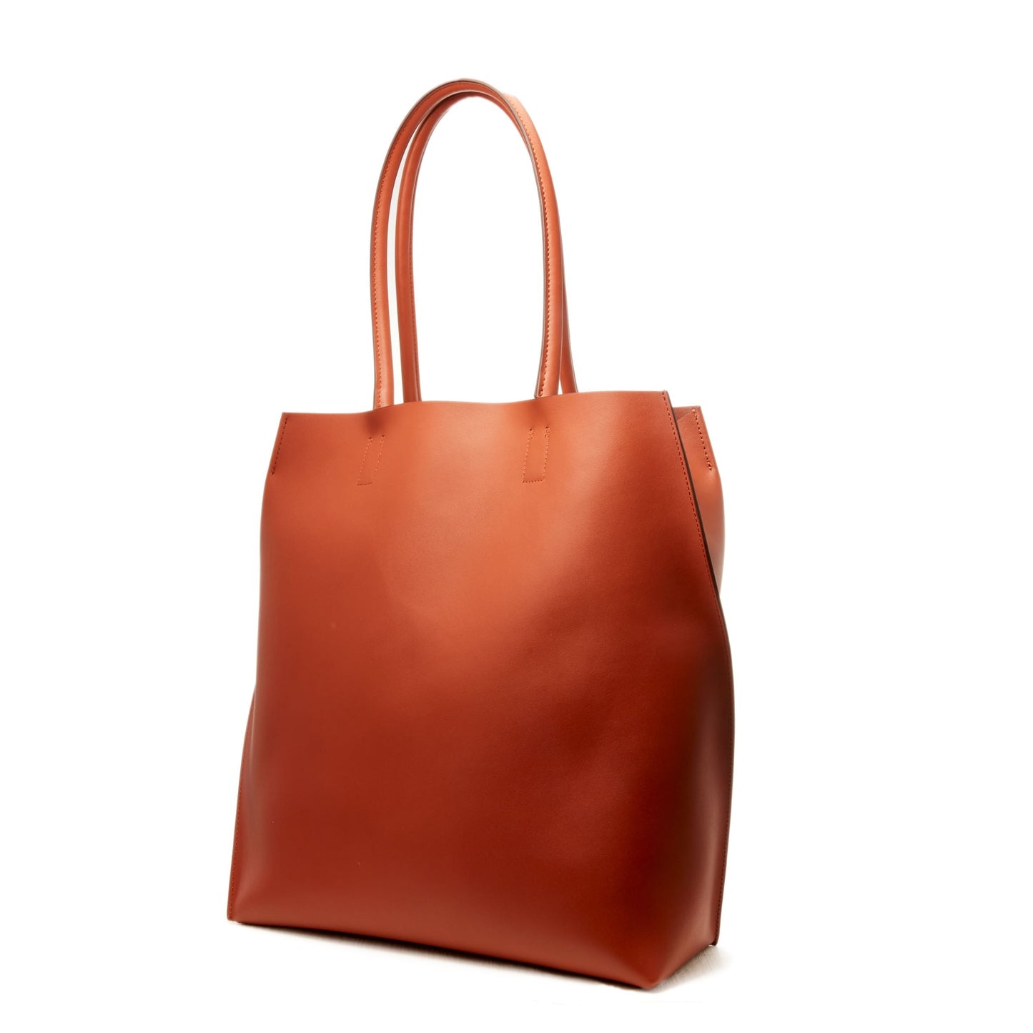【COURTNEY ORLA / コートニーオーラ】SLOPE tote L with shoulder handle Smooth L. - Brown