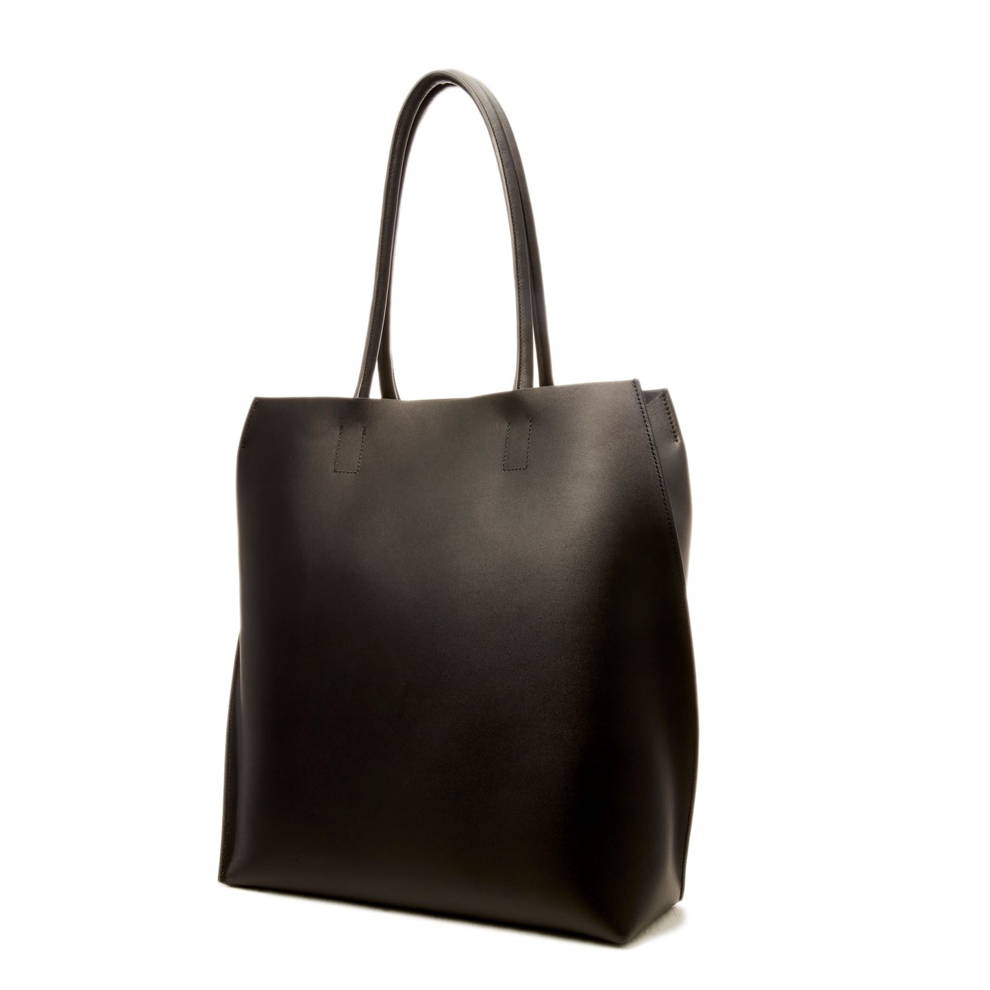 【COURTNEY ORLA / コートニーオーラ】SLOPE tote L with shoulder handle Smooth L. - Black