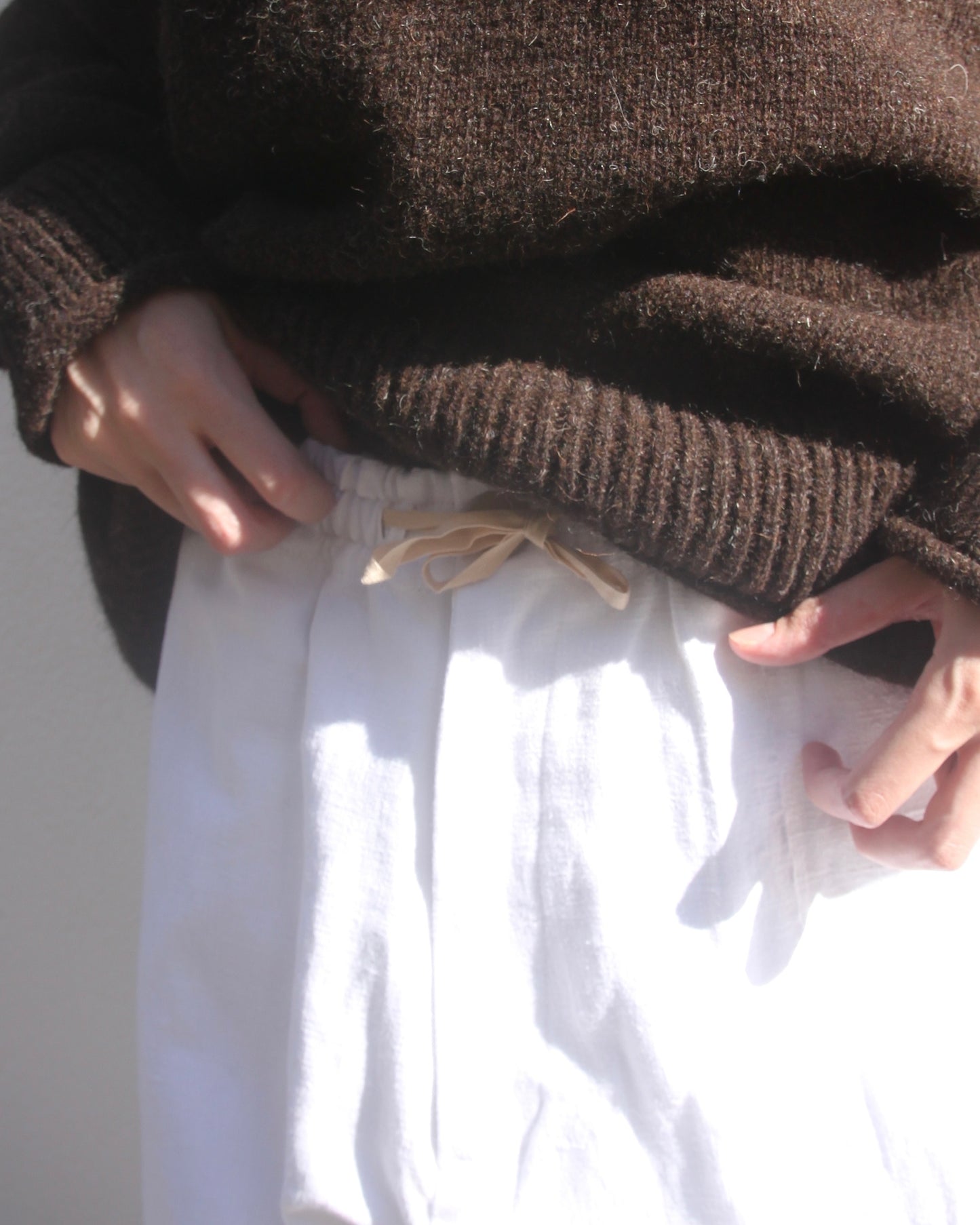 【WRIGHT+DOYLE / ライトアンドドイル】Gatherers Trousers - Alabaster