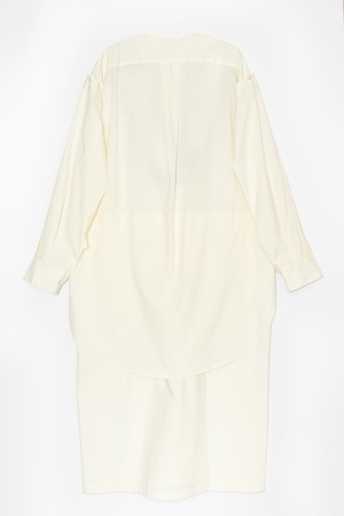 【WRIGHT+DOYLE / ライトアンドドイル】Hand Tie Shirt Dress - Chalk