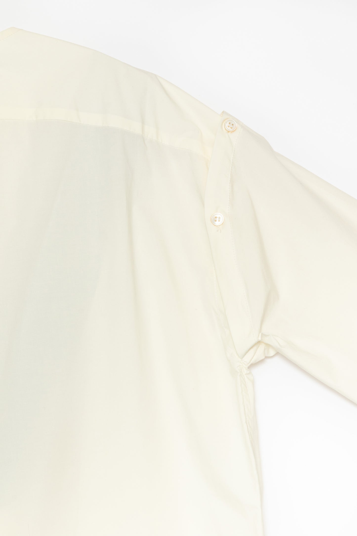 【WRIGHT+DOYLE / ライトアンドドイル】Hand Tie Shirt Dress - Chalk