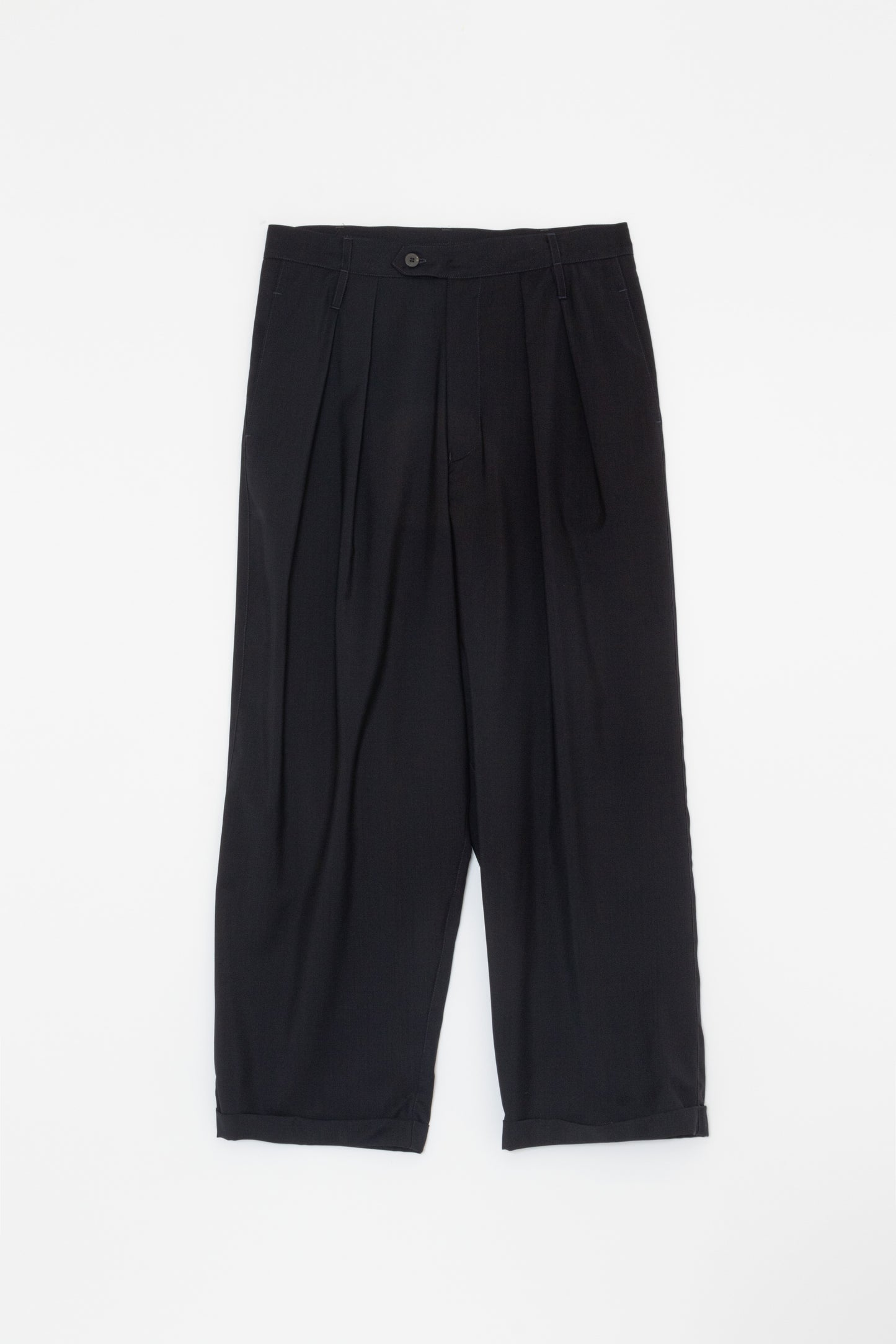 【WRIGHT+DOYLE / ライトアンドドイル】Double Pleat Trousers - Ink