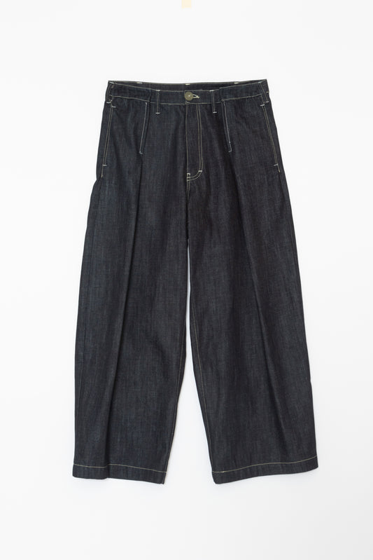 【WRIGHT+DOYLE / ライトアンドドイル】Single Pleat Trousers - Indigo