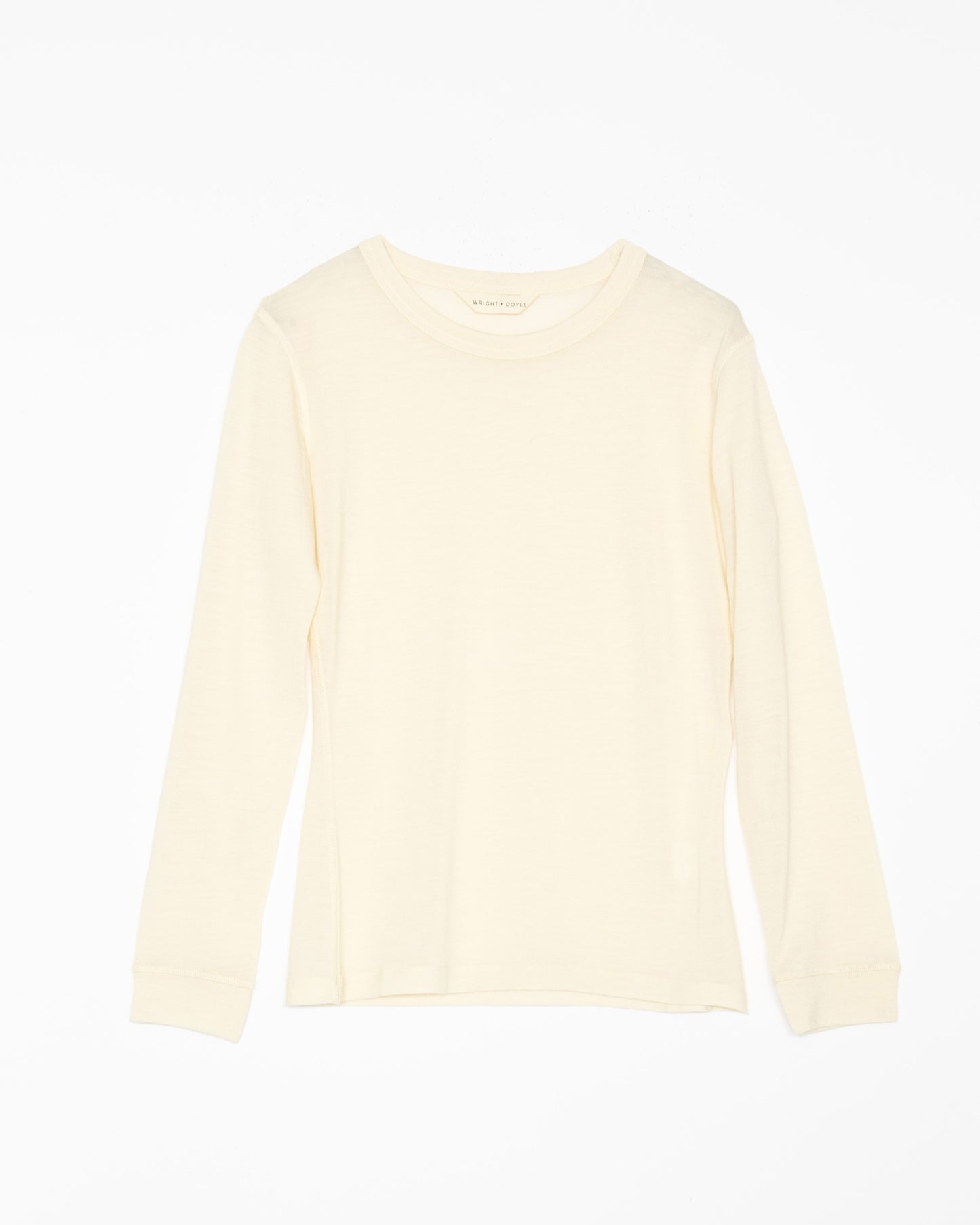 【WRIGHT+DOYLE / ライトアンドドイル】Merino Long Sleeve Vest - Chalk