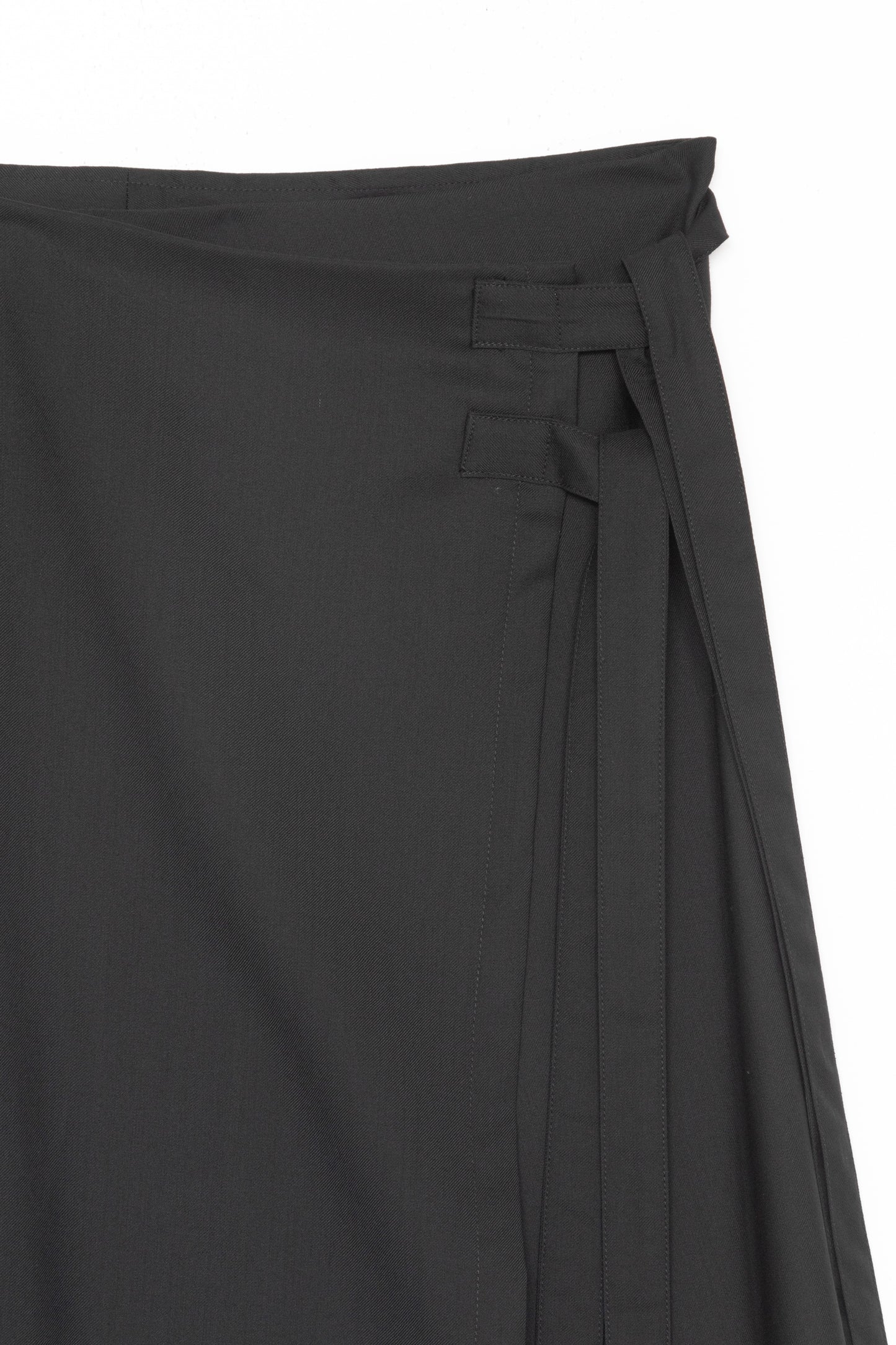 【WRIGHT+DOYLE / ライトアンドドイル】Overlap Kilt - Ebony