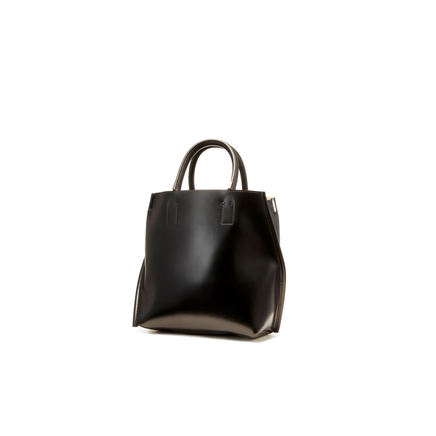 【COURTNEY ORLA / コートニーオーラ】SLOPE tote S PVC/Pig L./Cow L. - Black/Black