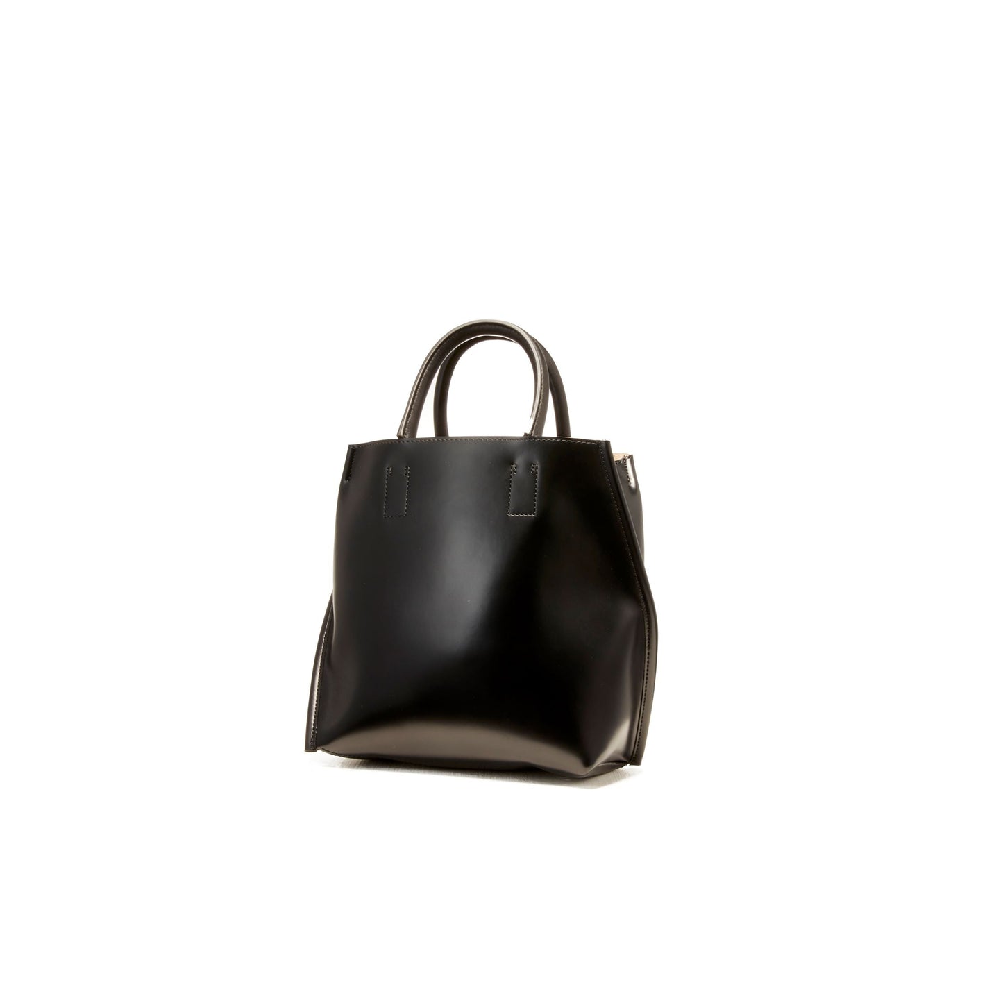 【COURTNEY ORLA / コートニーオーラ】SLOPE tote S PVC/Pig L./Cow L. - Black/Chinese Red