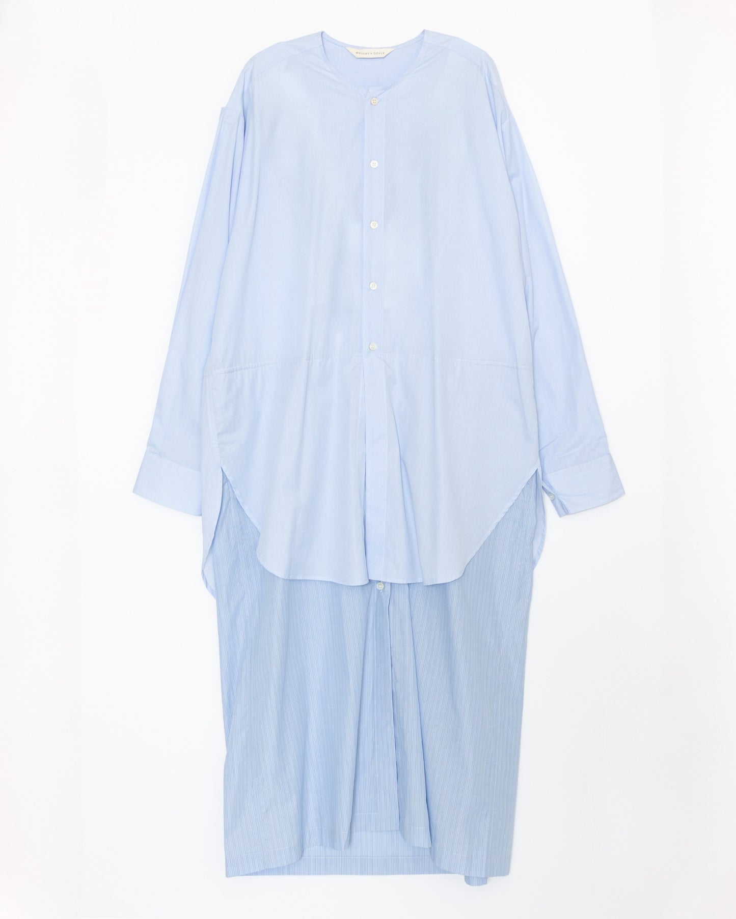 【WRIGHT+DOYLE / ライトアンドドイル】Hand Tie Shirt Dress - Fine & Needle Stripe