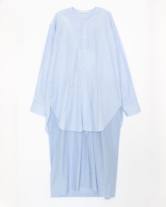 【WRIGHT+DOYLE / ライトアンドドイル】Hand Tie Shirt Dress - Fine & Needle Stripe