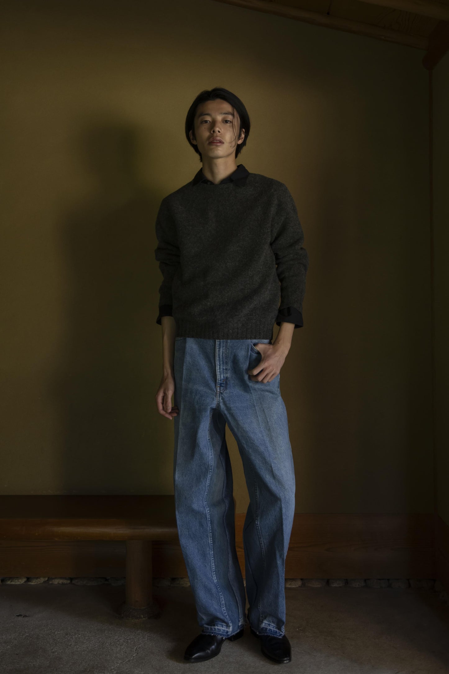 【RIVER/リバー】RM LEVIS TT テーパードフロントタックデニム