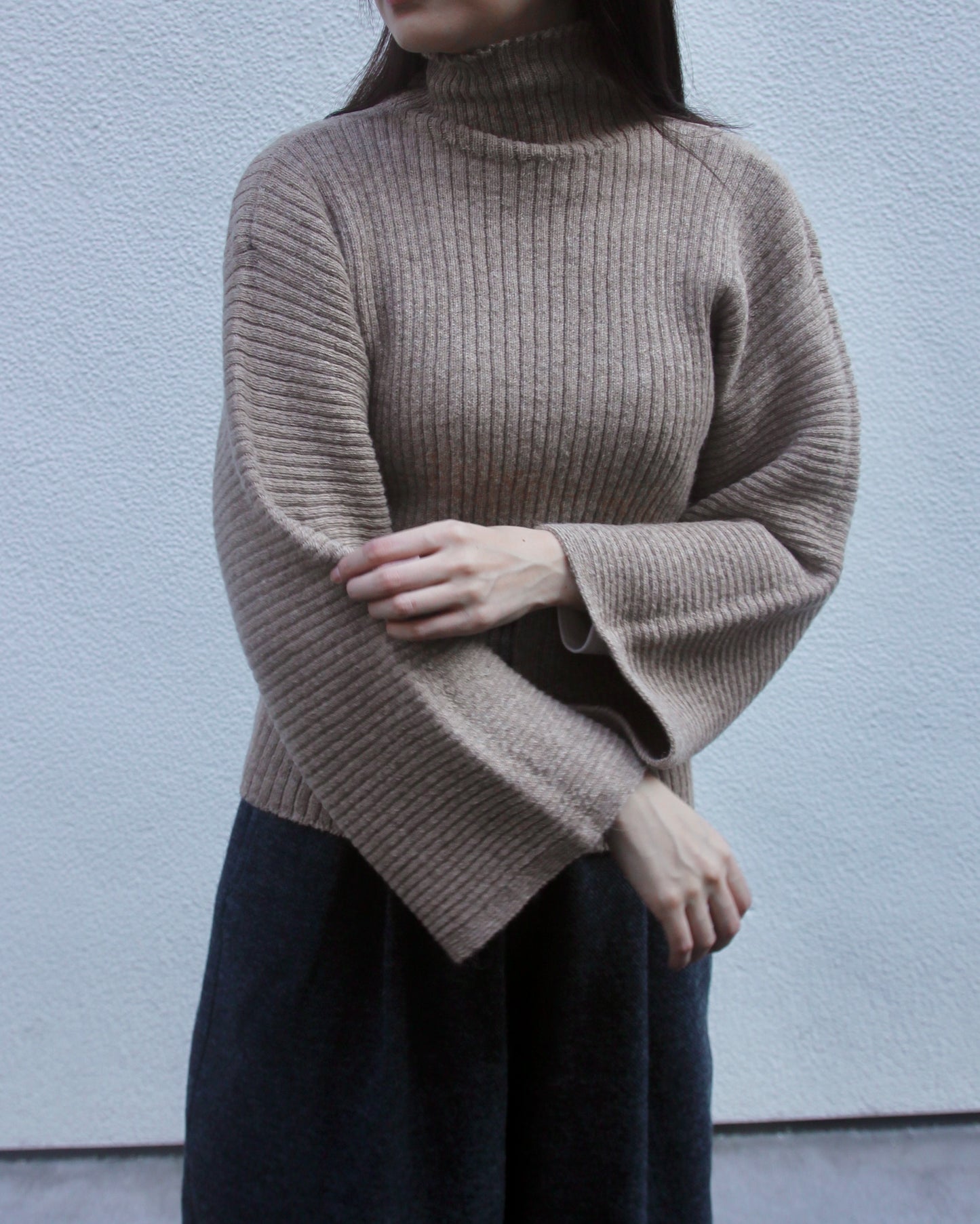 【Whiteread / ホワイトリード】Acana Ribbed Jumper - Fawn