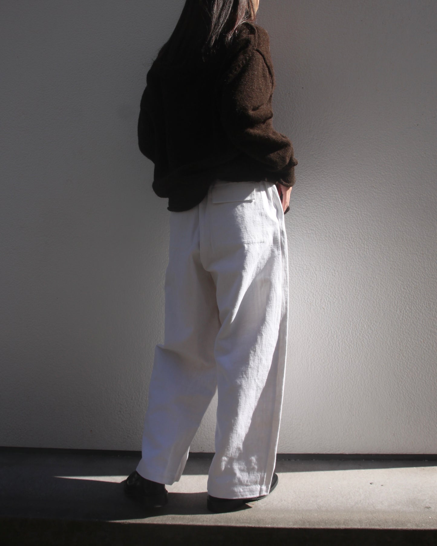 【WRIGHT+DOYLE / ライトアンドドイル】Gatherers Trousers - Alabaster