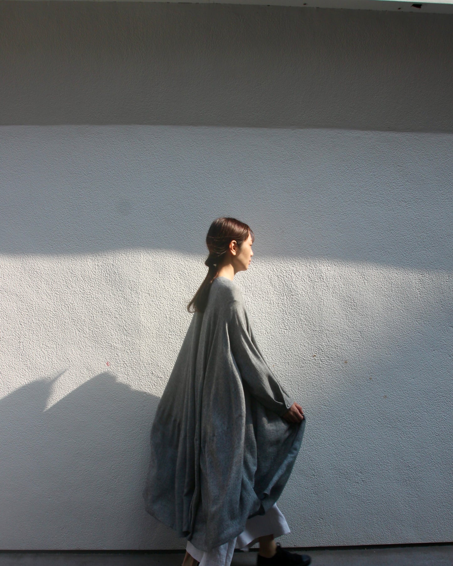 【Whiteread / ホワイトリード】Dress 10 - Eclipse Dress with Sleeves - Granite