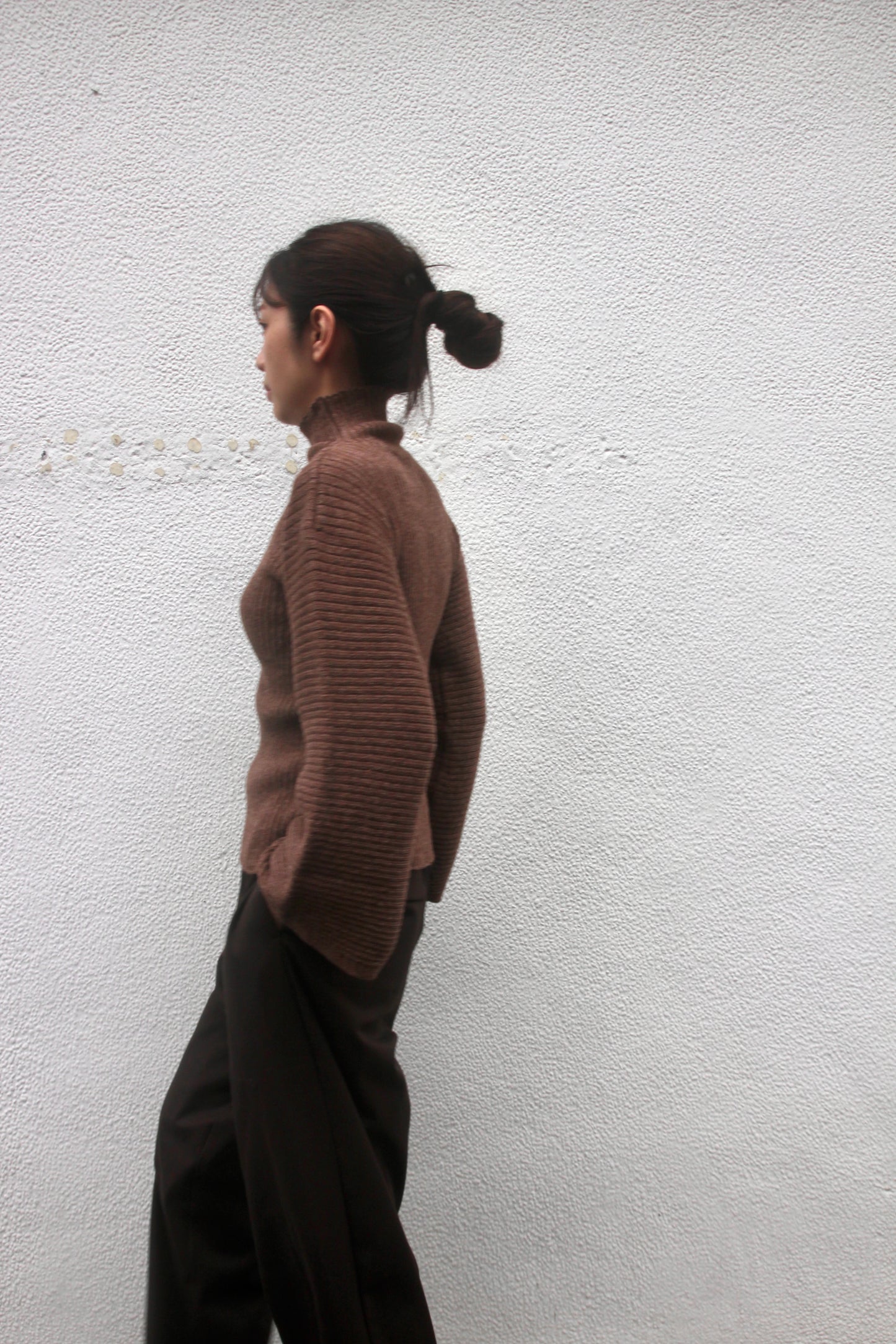 【Whiteread / ホワイトリード】Acana Ribbed Jumper - Bark