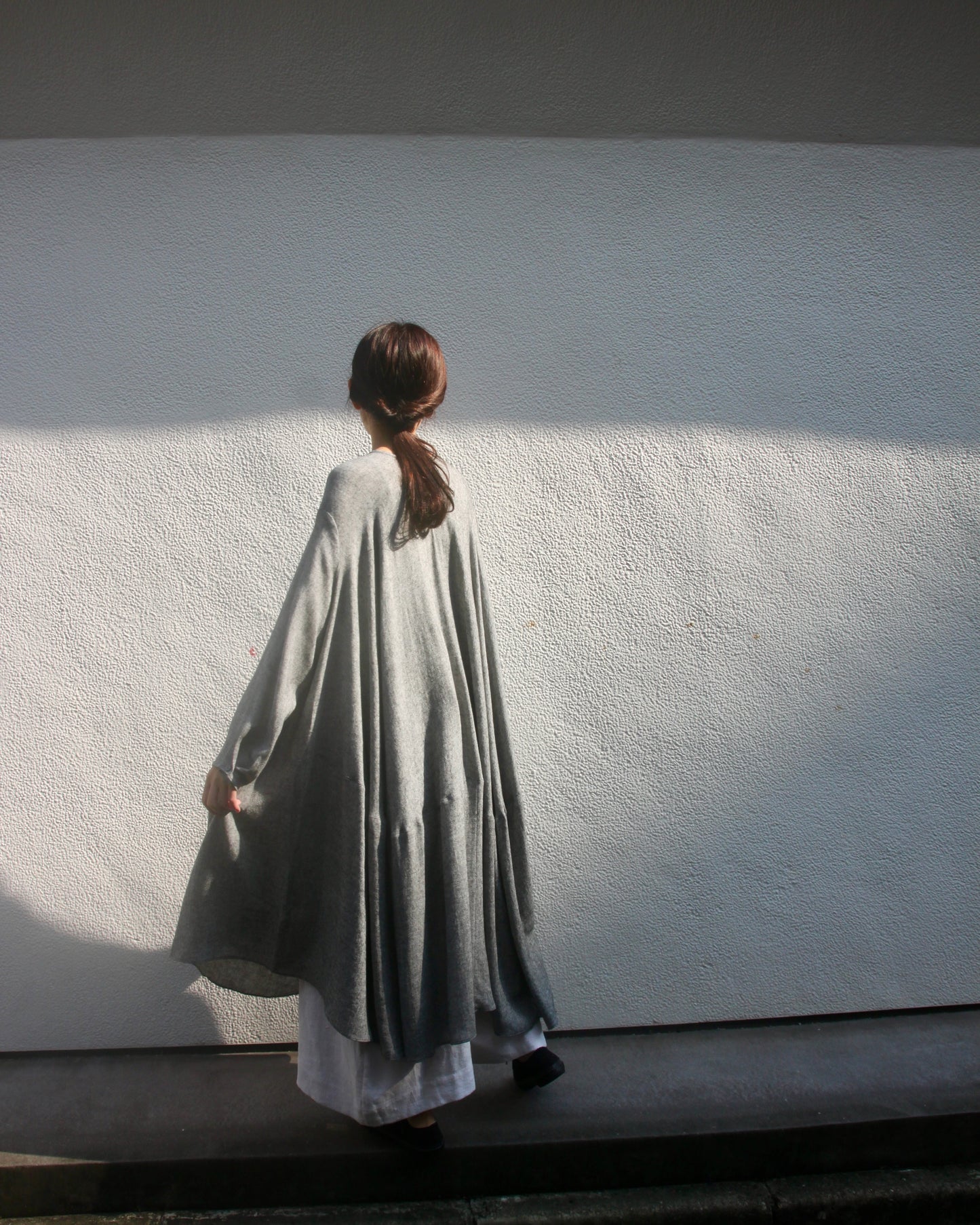 【Whiteread / ホワイトリード】Dress 10 - Eclipse Dress with Sleeves - Granite