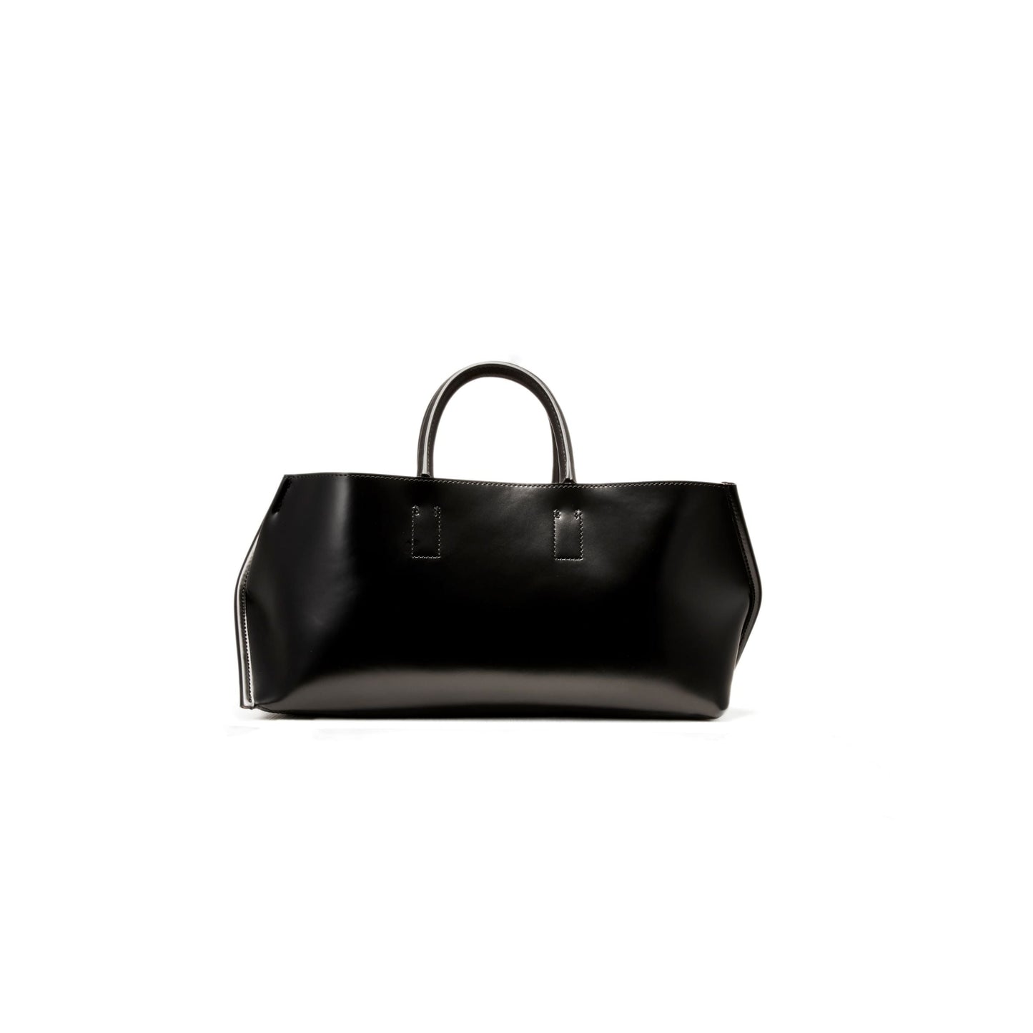 【COURTNEY ORLA / コートニーオーラ】SLOPE wine tote PVC/Pig L./Cow L. - Black/Chinese Red