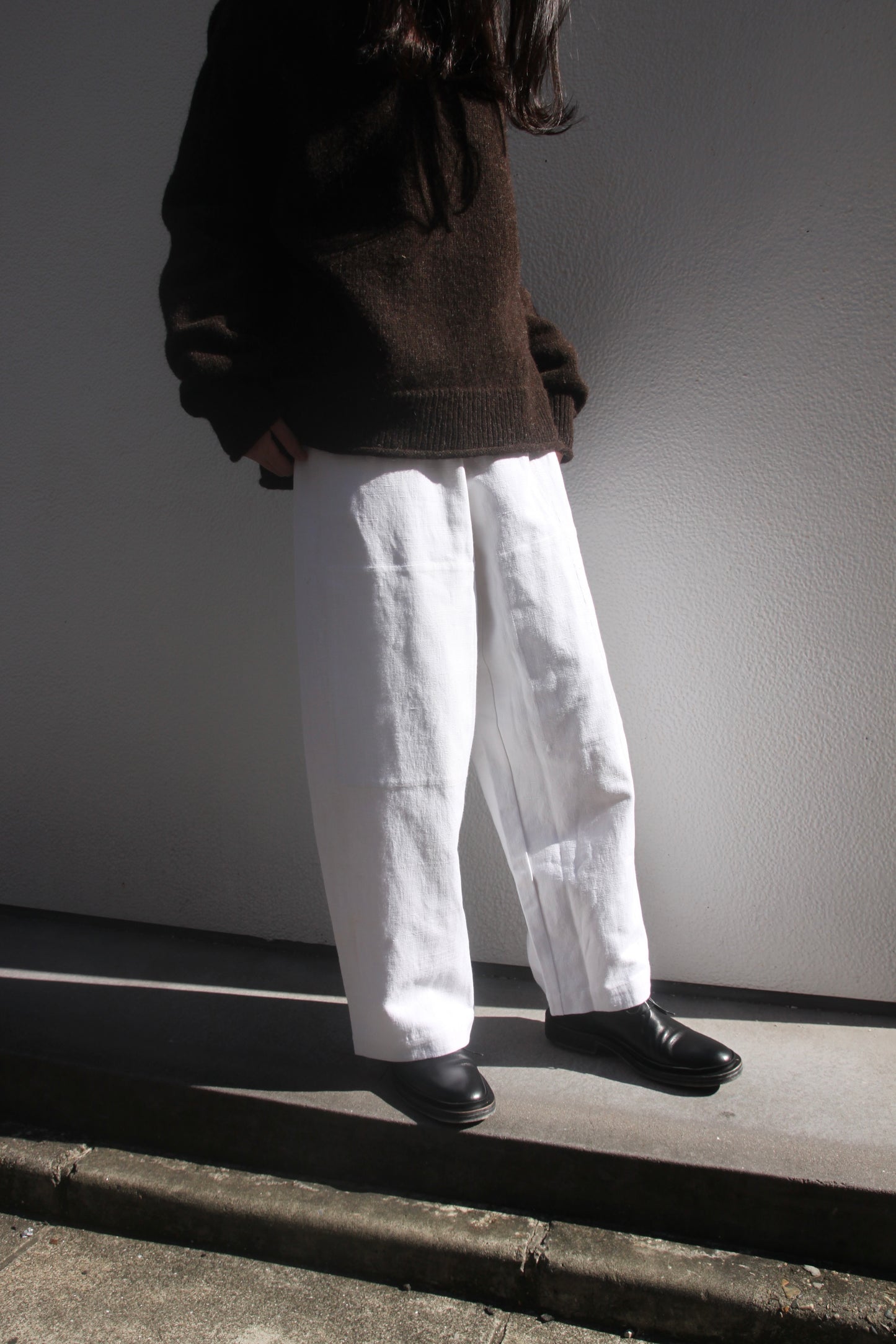【WRIGHT+DOYLE / ライトアンドドイル】Gatherers Trousers - Alabaster