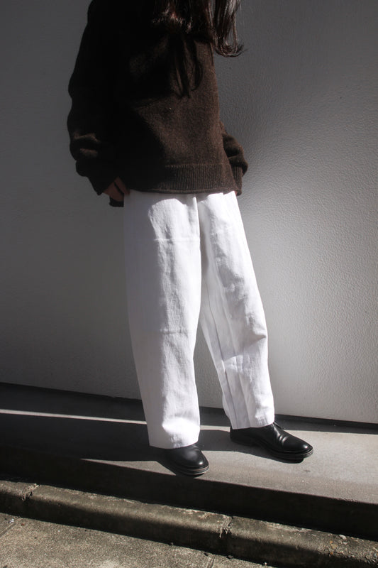 【WRIGHT+DOYLE / ライトアンドドイル】Gatherers Trousers - Alabaster