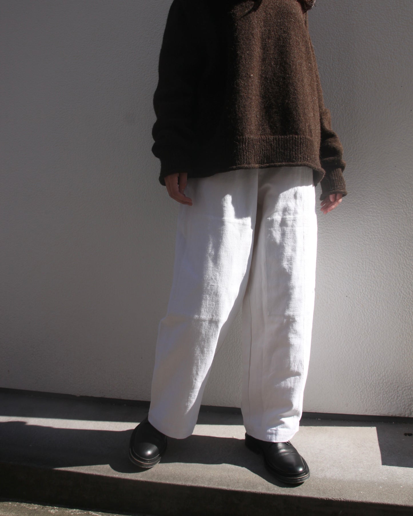 【WRIGHT+DOYLE / ライトアンドドイル】Gatherers Trousers - Alabaster