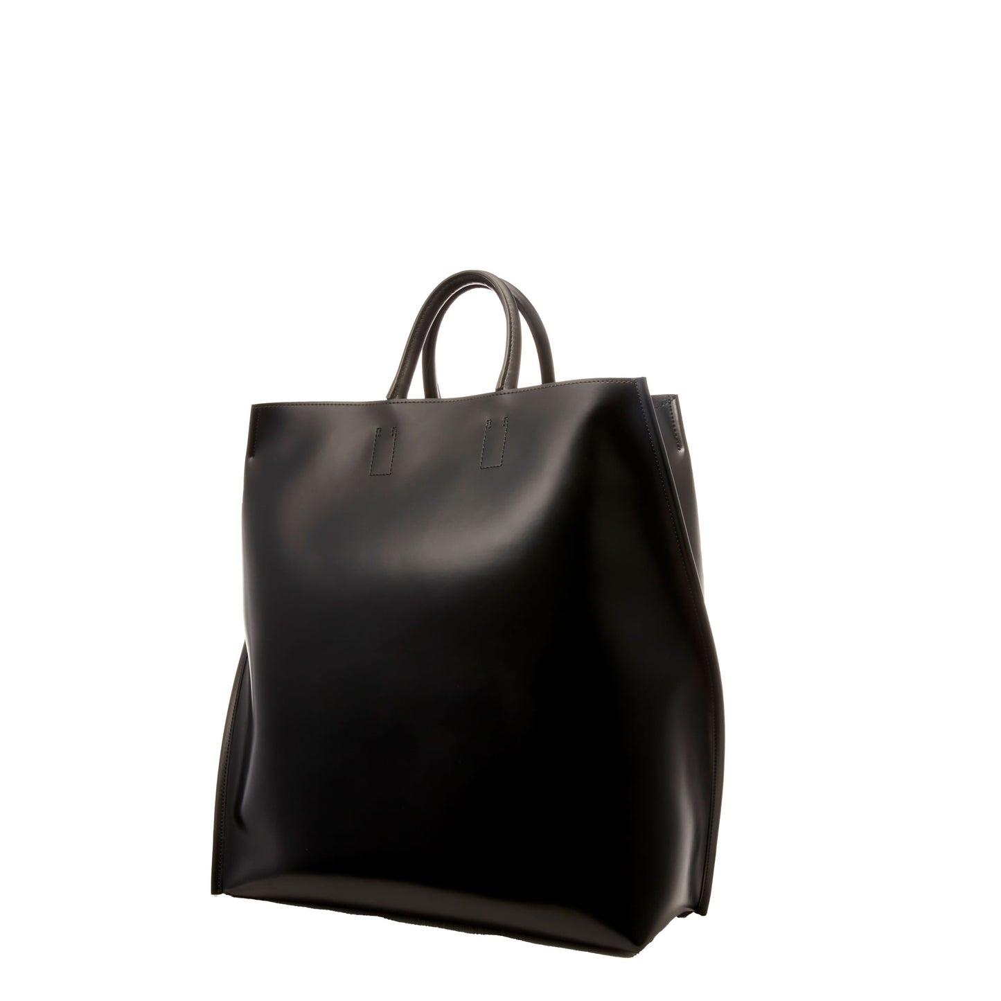 【COURTNEY ORLA / コートニーオーラ】SLOPE tote L PVC/Pig L./Cow L. - Black/Black