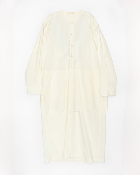 【WRIGHT+DOYLE / ライトアンドドイル】Hand Tie Shirt Dress - Chalk