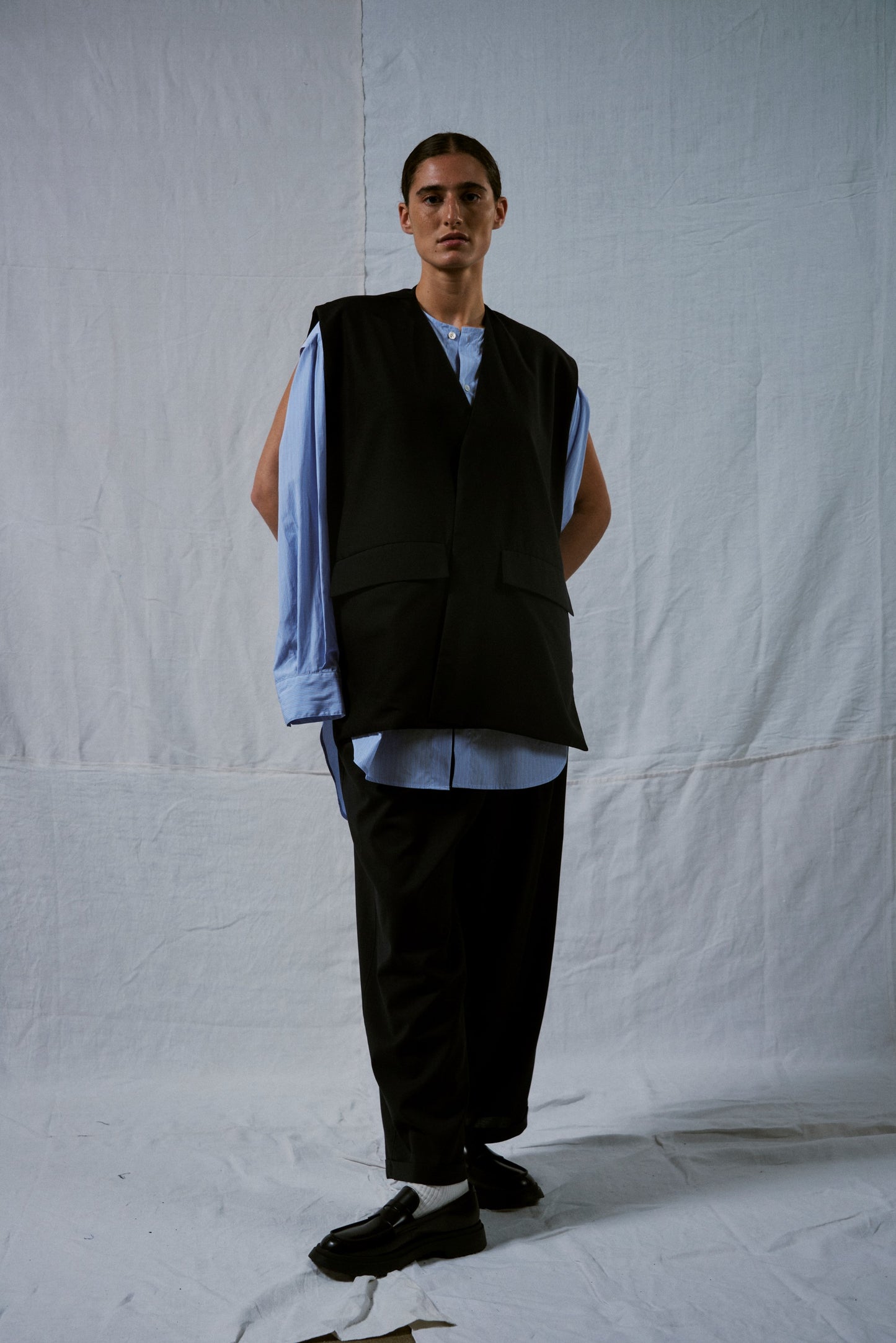 【WRIGHT+DOYLE / ライトアンドドイル】Tailored Vest - Ink