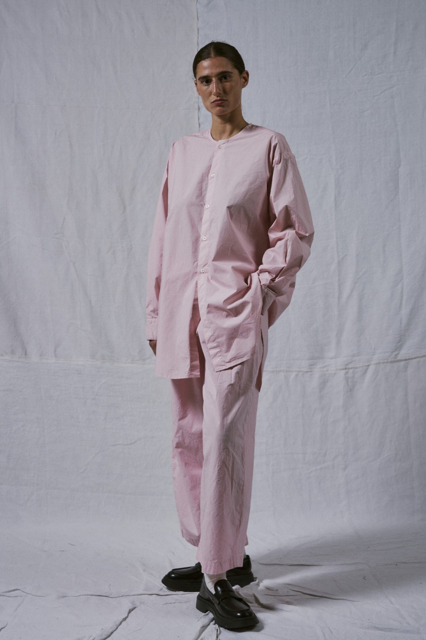 【WRIGHT+DOYLE / ライトアンドドイル】Hand Tie Shirt - Rose