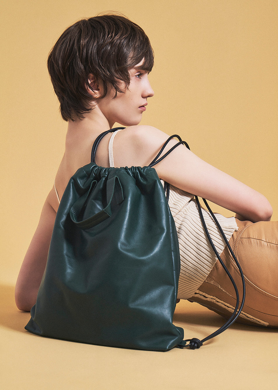 【COURTNEY ORLA / コートニーオーラ】NAP double handles - Dark Green