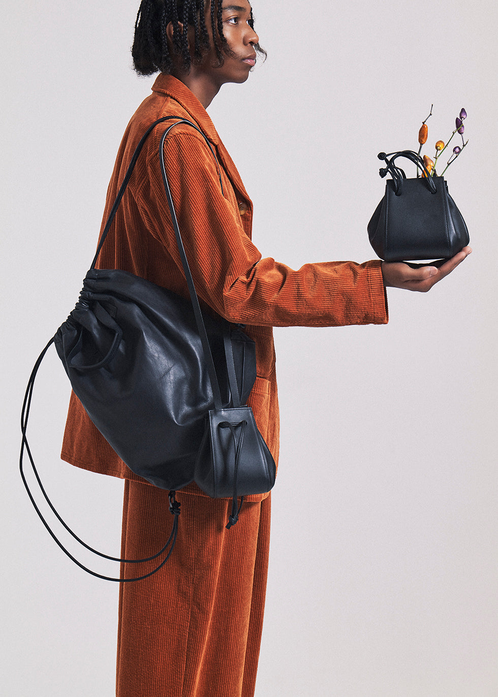 【COURTNEY ORLA / コートニーオーラ】NAP double handles - Black