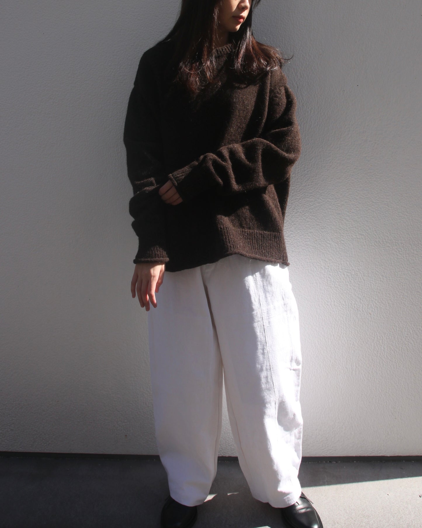 【WRIGHT+DOYLE / ライトアンドドイル】Gatherers Trousers - Alabaster