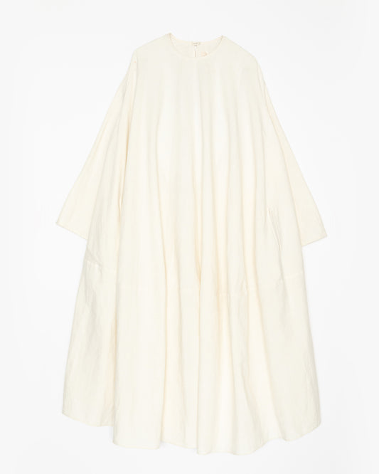 【Whiteread / ホワイトリード】Dress 10 - Eclipse Dress with Sleeves - Natural Linen