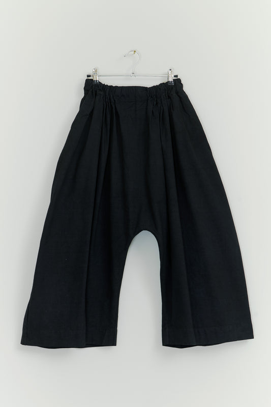 【Whiteread / ホワイトリード】Drop Crotch Trousers - Black Linen