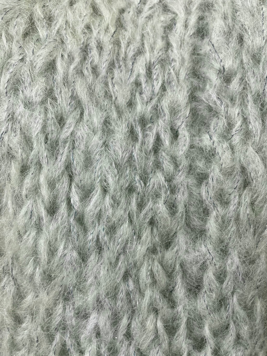 MOHAIR BIG CARDIGAN - SAGE