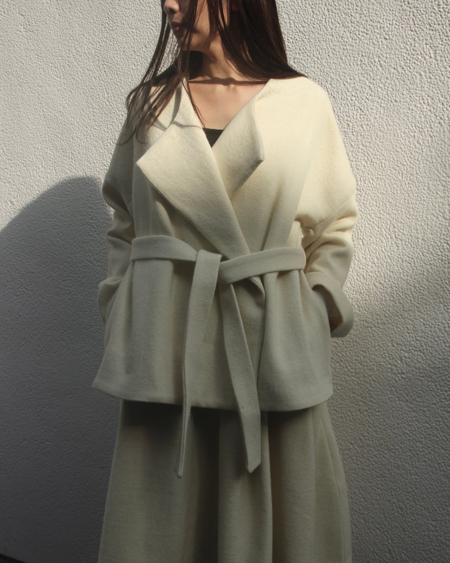 【Whiteread / ホワイトリード】Wrap Jacket - Milk