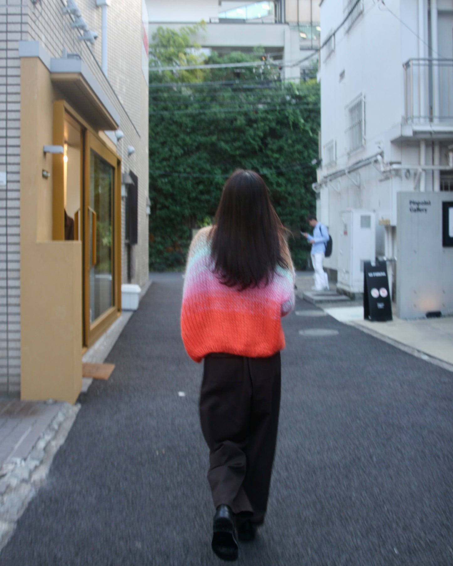 GRADIENT FADE BOMBER CARDIGAN - COOL PASTELS