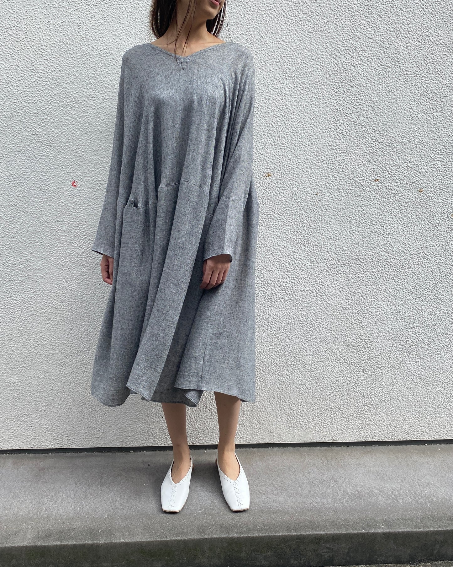 【Whiteread / ホワイトリード】Dress 11 - Luna Circle Dress - Granite