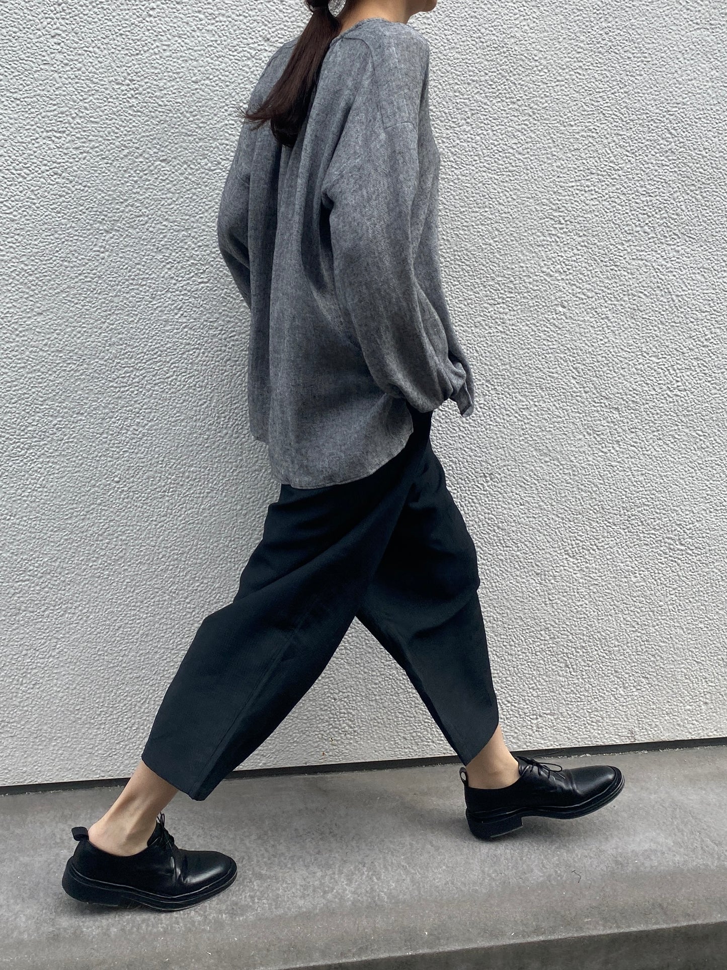 【Whiteread / ホワイトリード】Trousers 01 - Oterro - Straited Grey Pinstripe