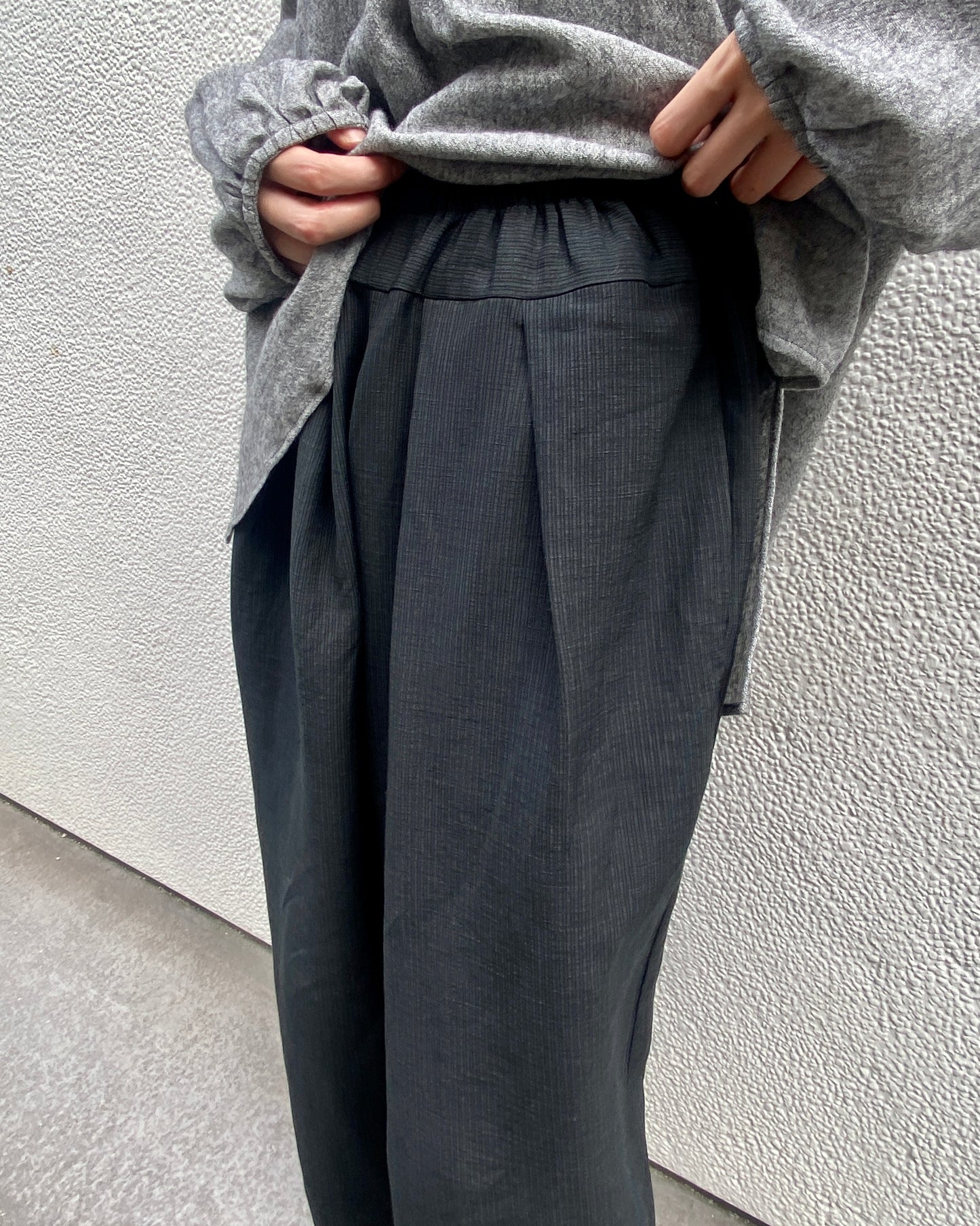 【Whiteread / ホワイトリード】Trousers 01 - Oterro - Straited Grey Pinstripe