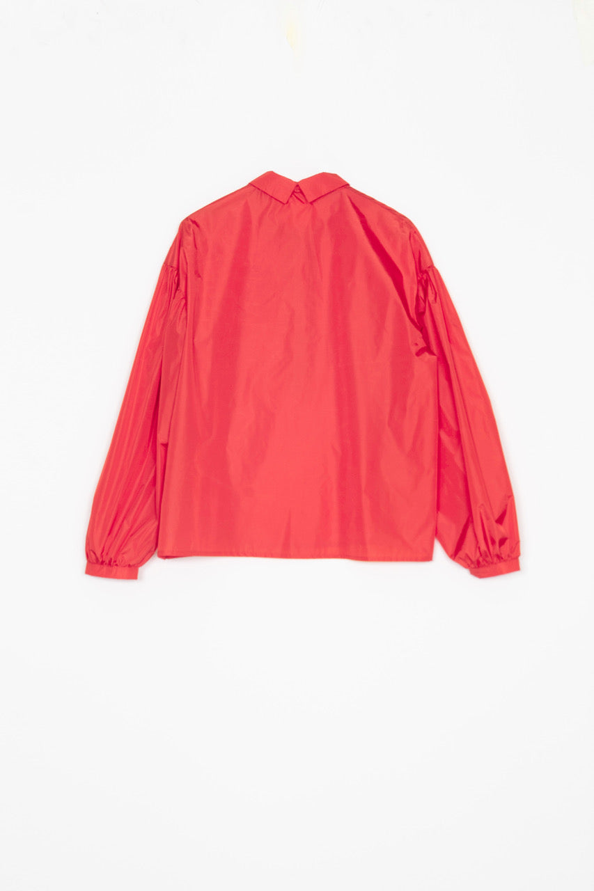 【Whiteread / ホワイトリード】Front Buttoned Shirt - Crimson