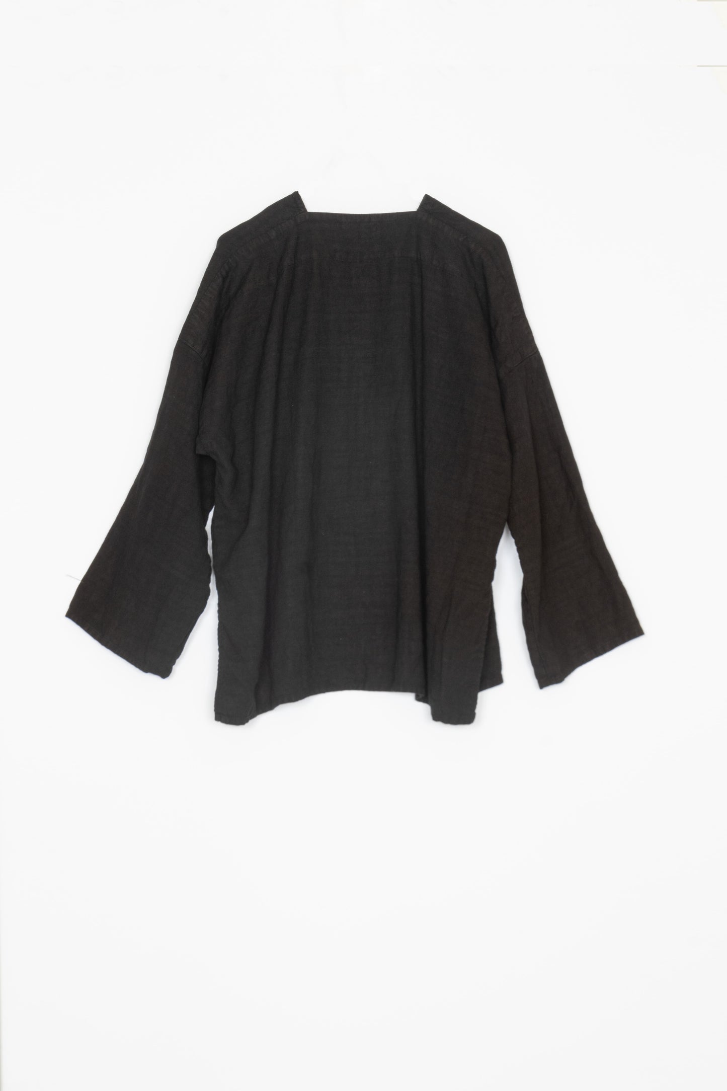 【Whiteread / ホワイトリード】Front Tie Shirt - Ebony