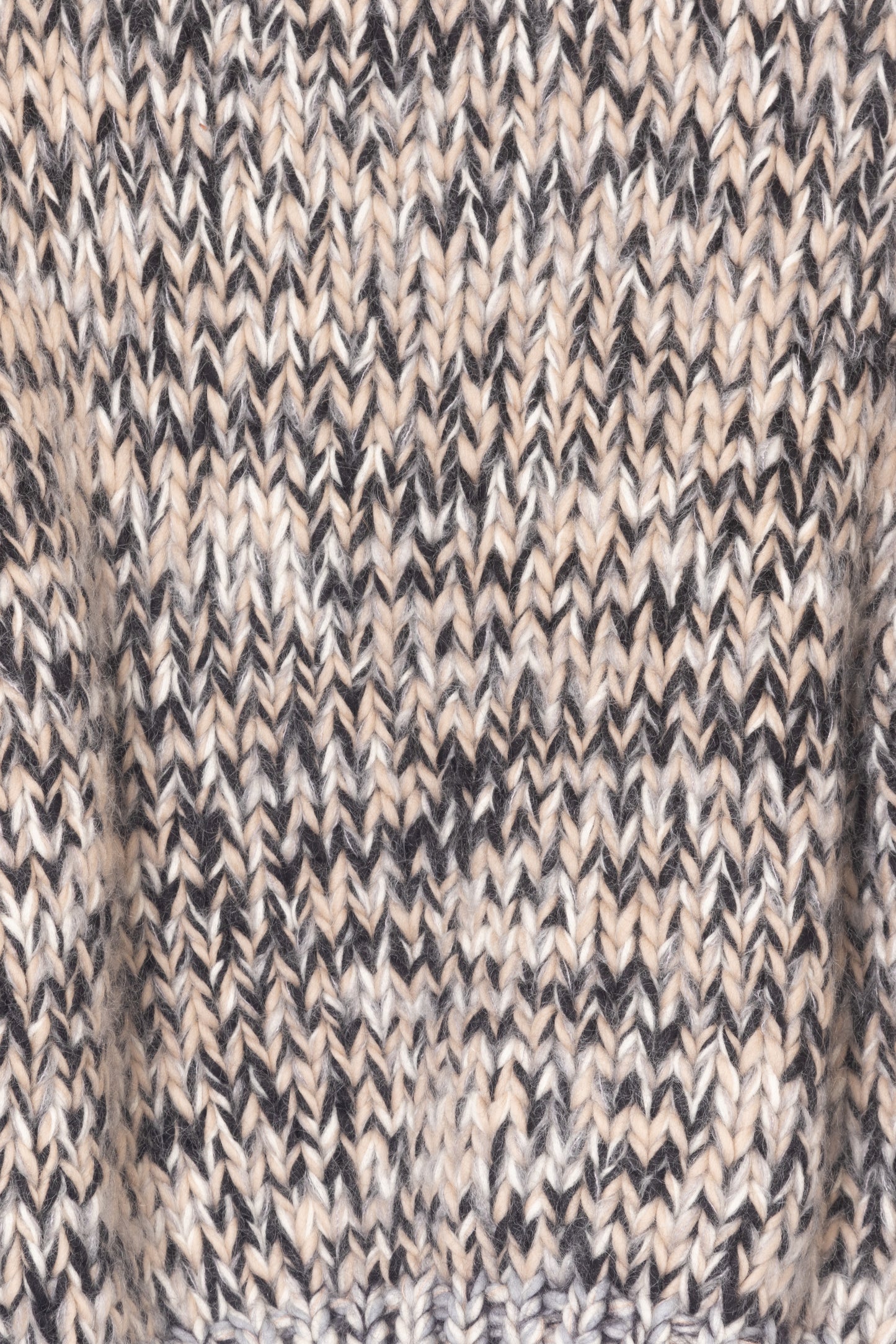 【Maiami / マイアミ】Merino Mix Chunky Pullover - Monochrome