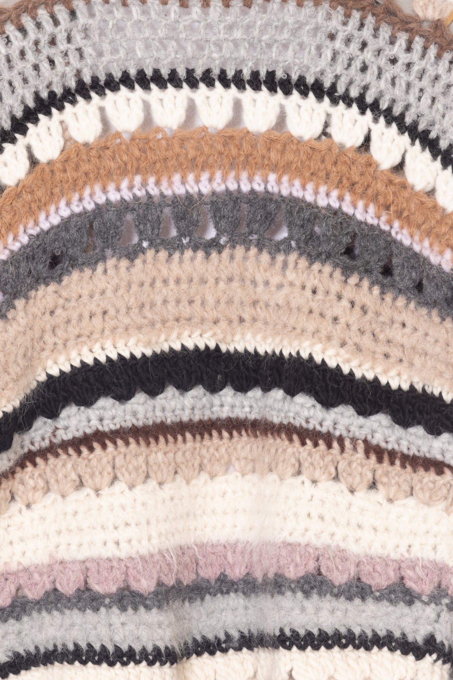 【Maiami / マイアミ】Alpaca Crochet Bomber Cardigan - Classic