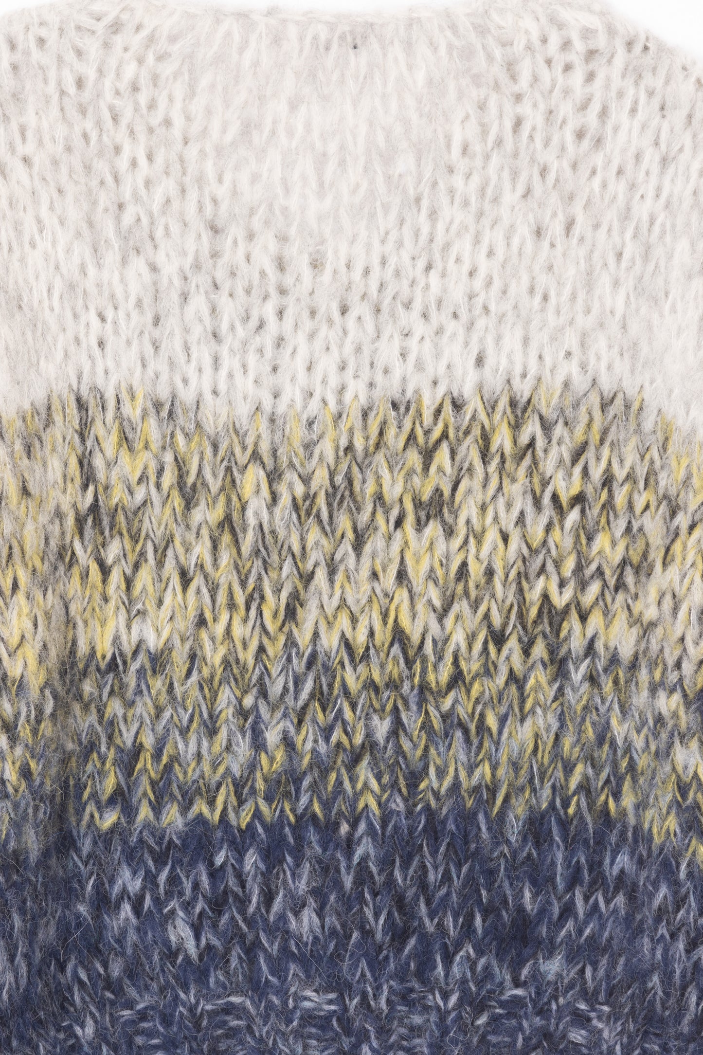 【Maiami / マイアミ】Alpaca Ombre V-neck Pullover - Navy Ombre