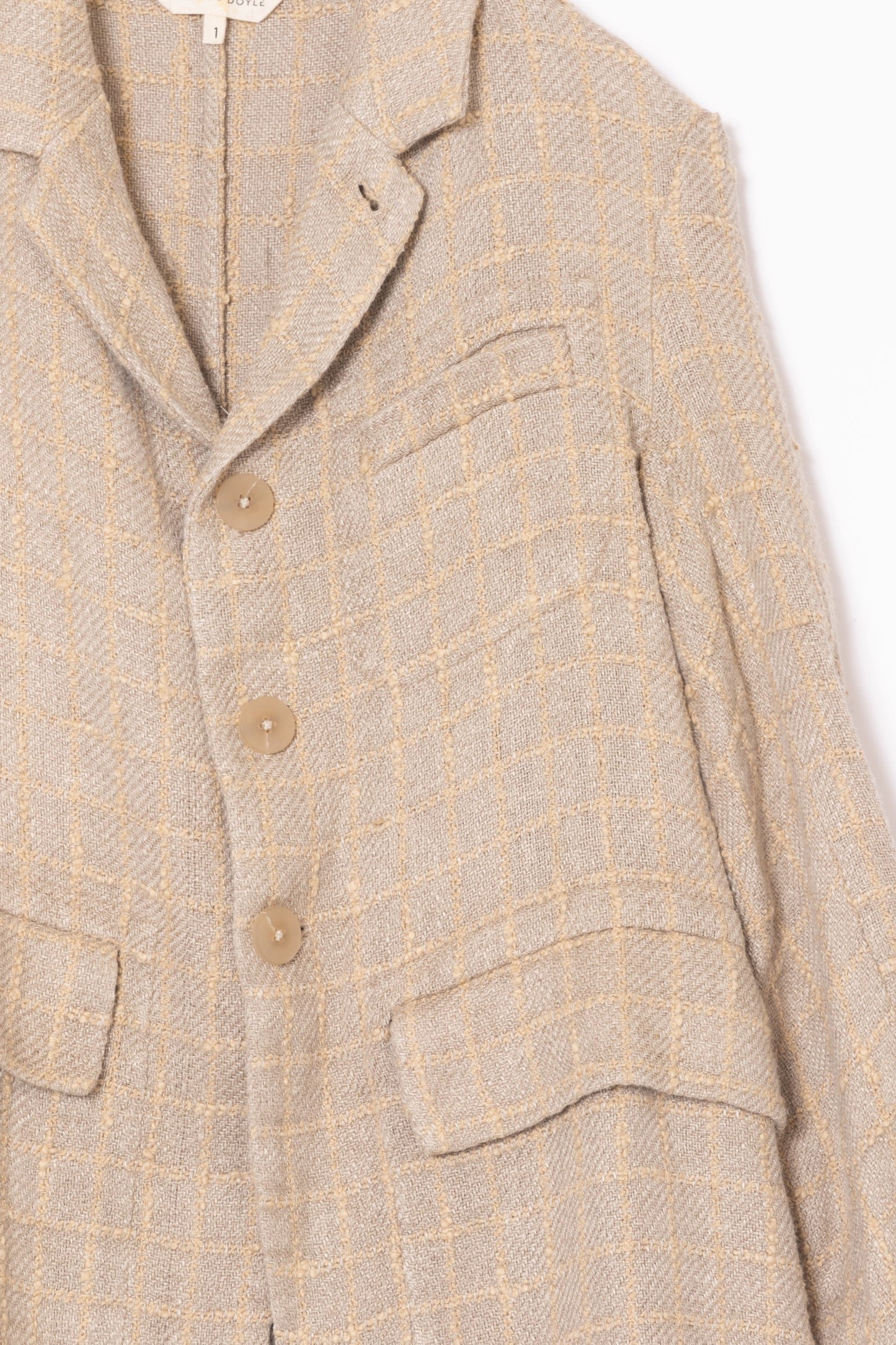【WRIGHT+DOYLE / ライトアンドドイル】Weavers Jacket - Flax