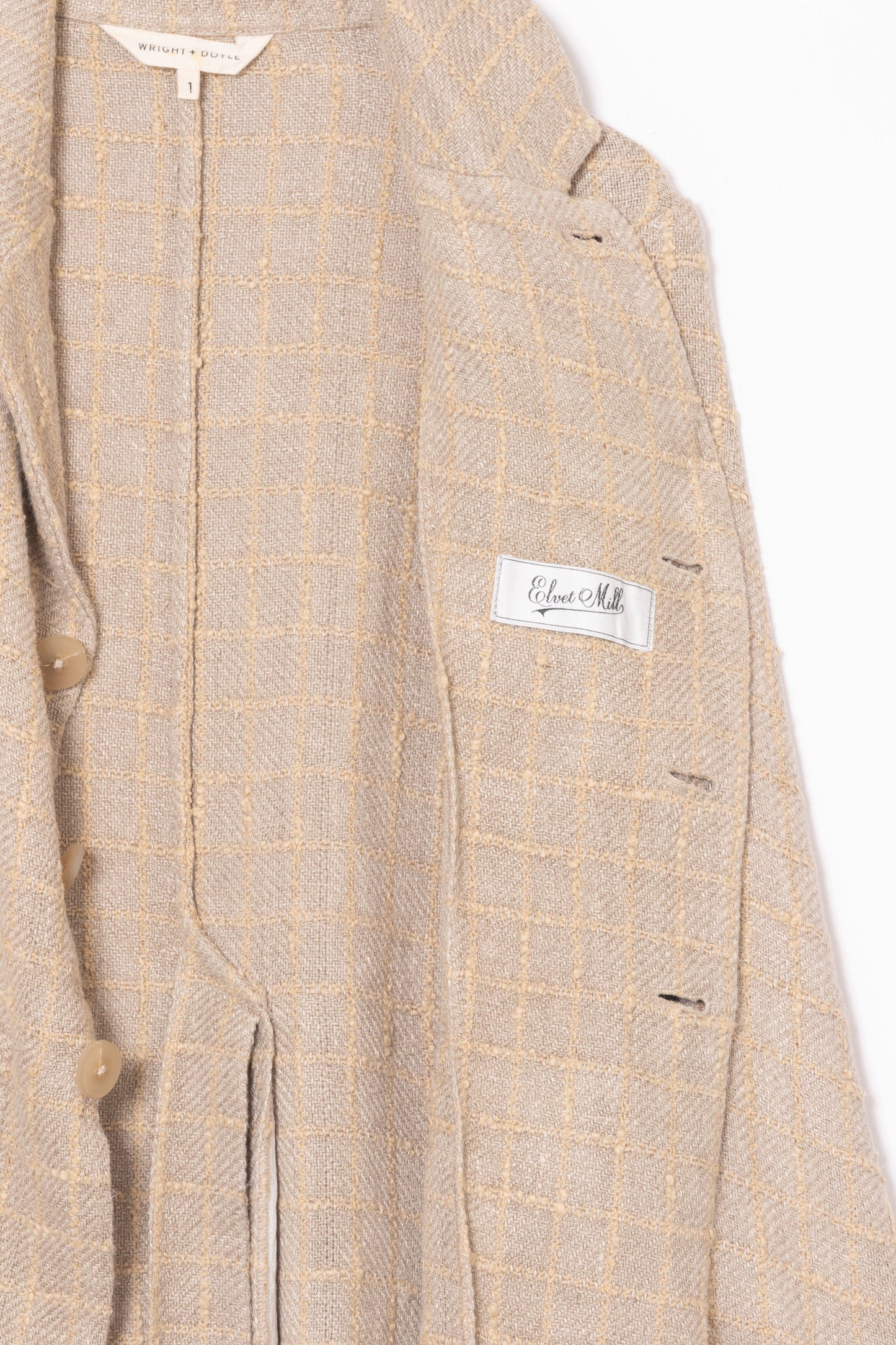 【WRIGHT+DOYLE / ライトアンドドイル】Weavers Jacket - Flax